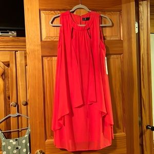 Hot pink sleeveless dress